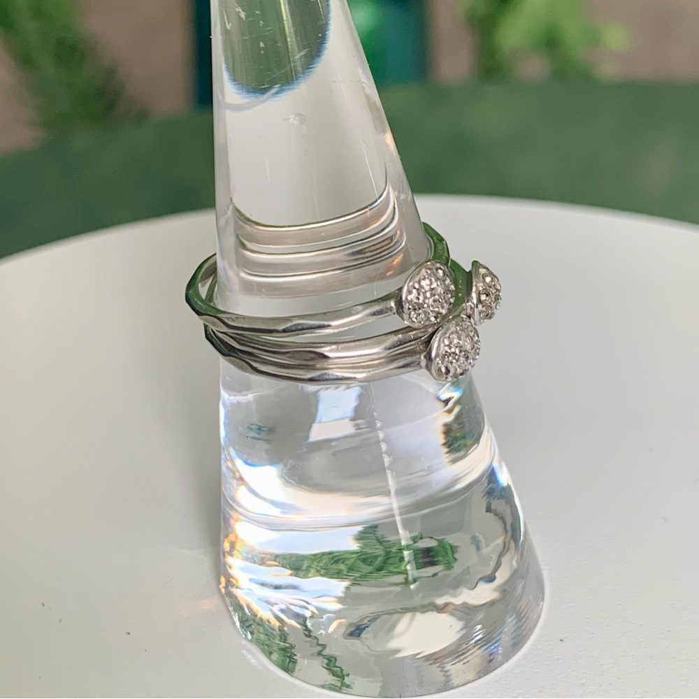 Sterling Stella & Dot - Ann Stackable Rhinestone … - image 3